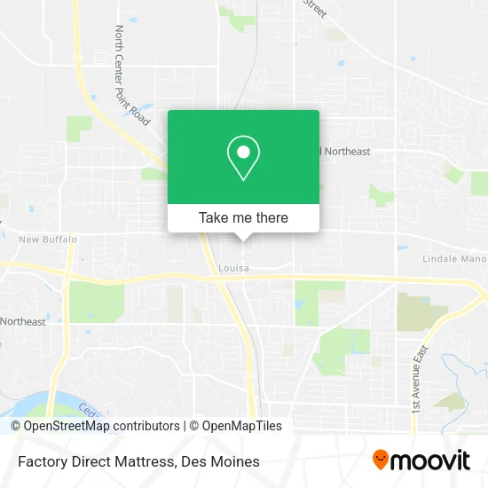 Factory Direct Mattress map