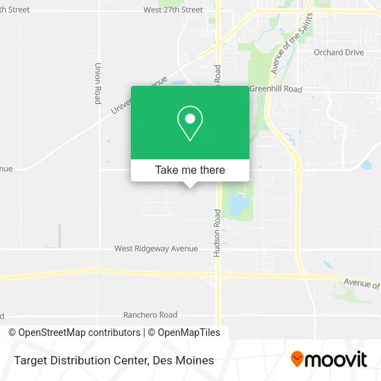 Target Distribution Center map