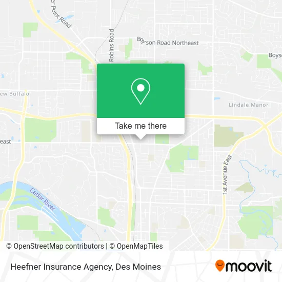 Heefner Insurance Agency map