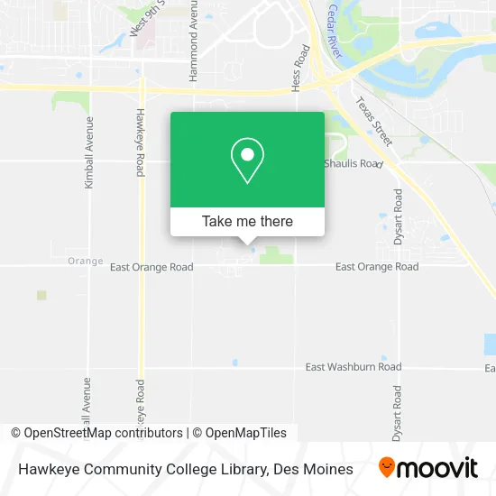 Hawkeye Community College Library map