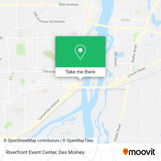 Riverfront Event Center map