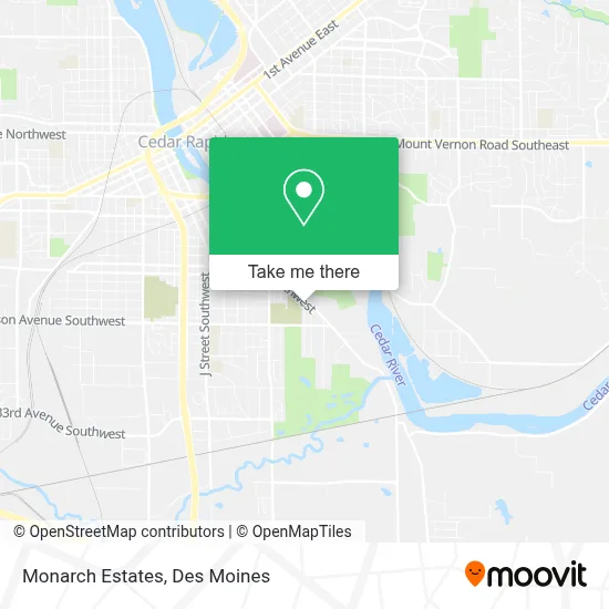 Monarch Estates map