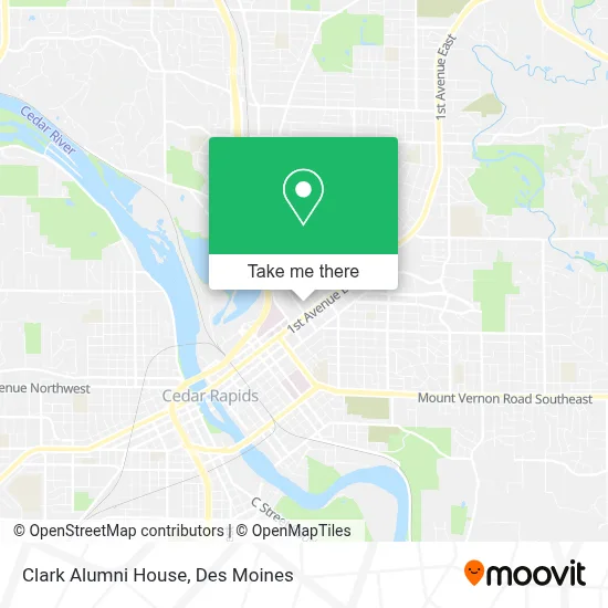 Clark Alumni House map