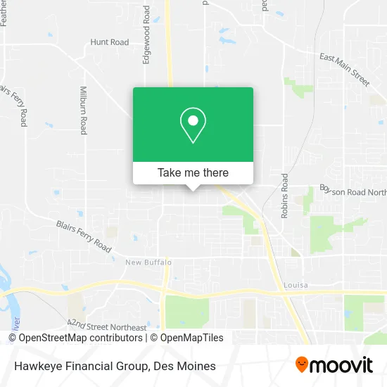 Hawkeye Financial Group map