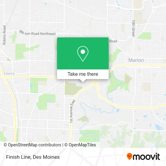 Finish Line map