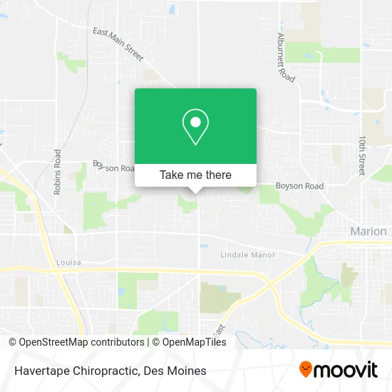 Havertape Chiropractic map