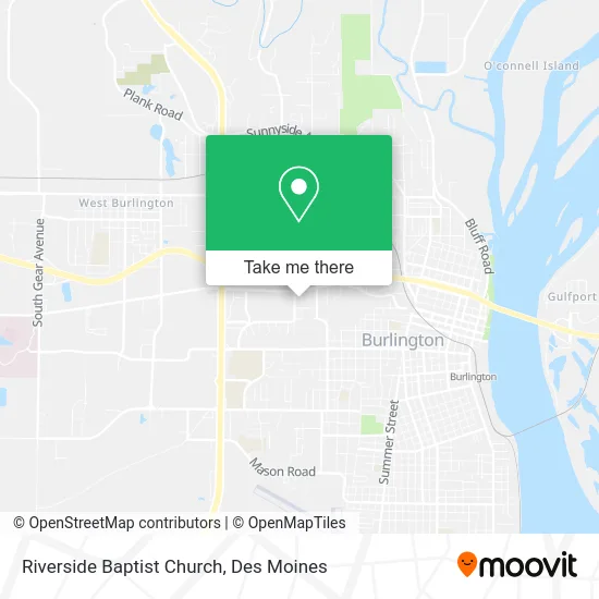 Riverside Baptist Church map