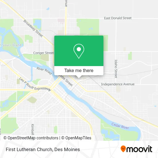 First Lutheran Church map