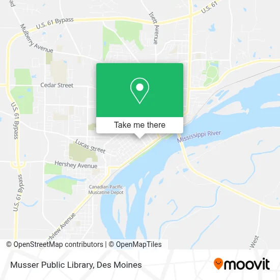 Musser Public Library map