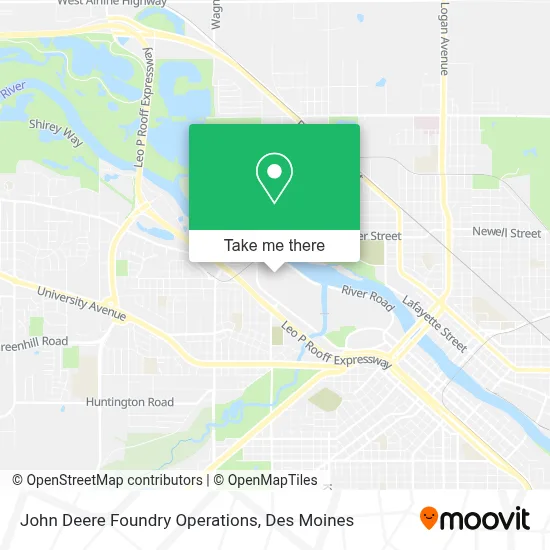 John Deere Foundry Operations map