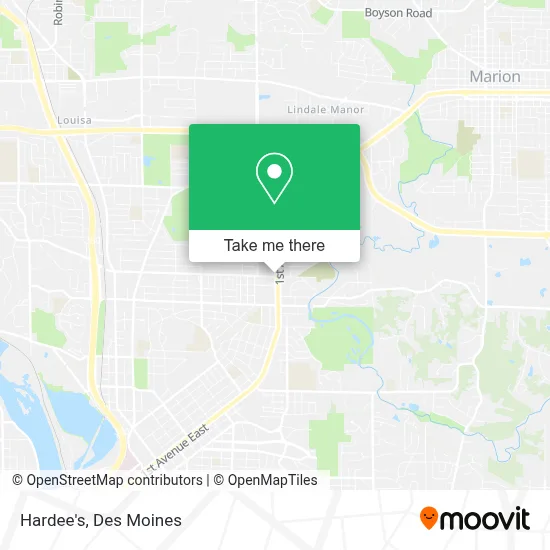 Hardee's map