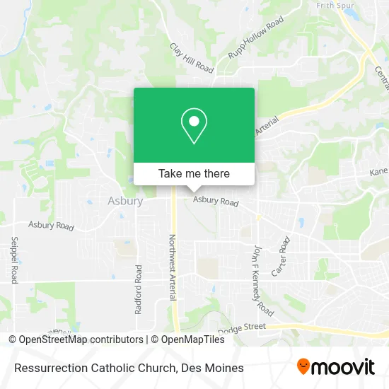 Ressurrection Catholic Church map