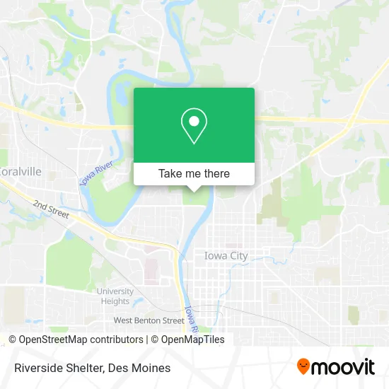 Riverside Shelter map