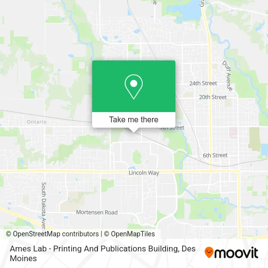Mapa de Ames Lab - Printing And Publications Building