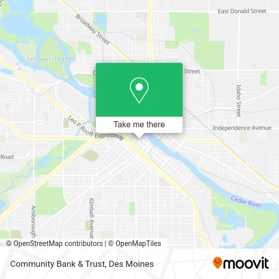 Community Bank & Trust map