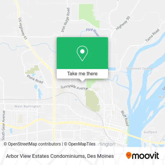 Arbor View Estates Condominiums map
