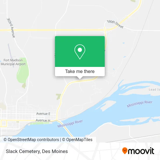 Slack Cemetery map