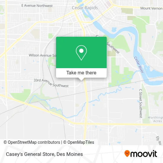 Casey's General Store map