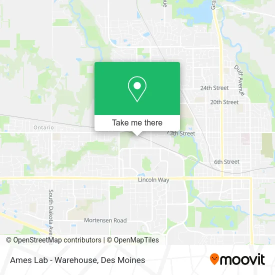 Mapa de Ames Lab - Warehouse