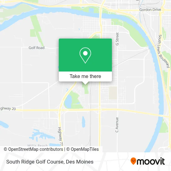 South Ridge Golf Course map