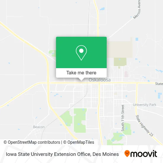 Iowa State University Extension Office map
