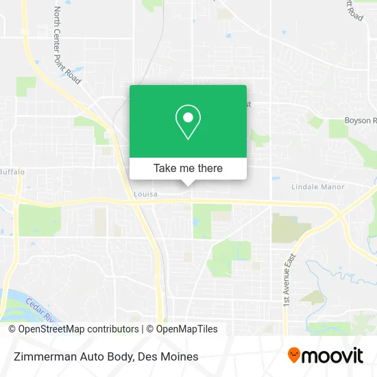 Zimmerman Auto Body map