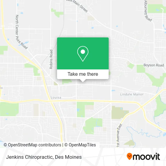 Jenkins Chiropractic map