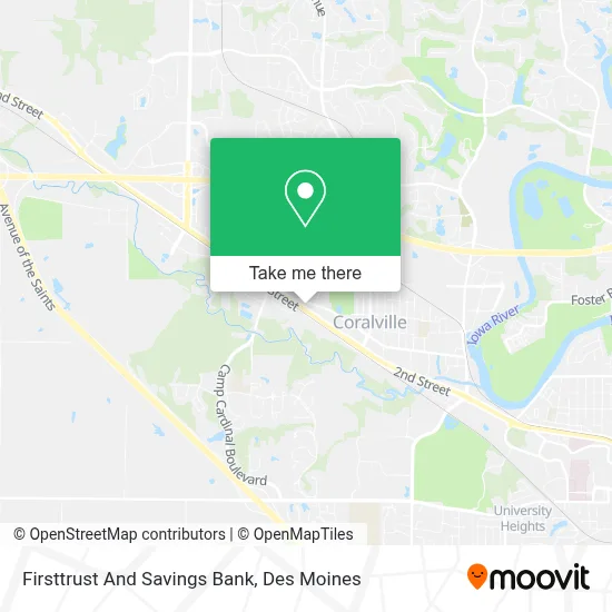 Firsttrust And Savings Bank map