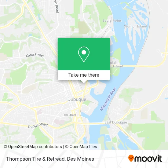 Thompson Tire & Retread map