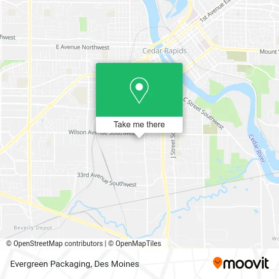 Evergreen Packaging map