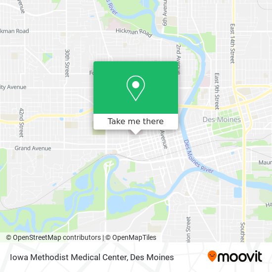 Iowa Methodist Medical Center map