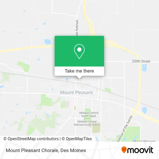 Mount Pleasant Chorale map