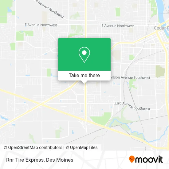 Rnr Tire Express map