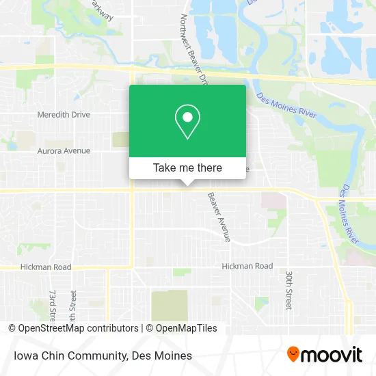 Iowa Chin Community map