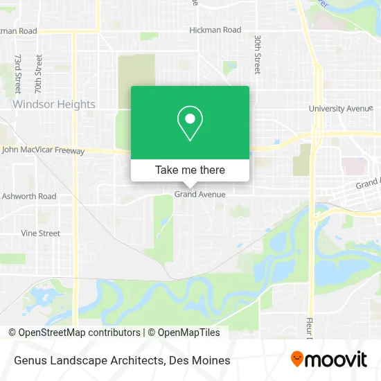 Genus Landscape Architects map