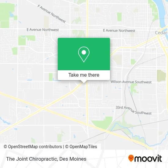 The Joint Chiropractic map
