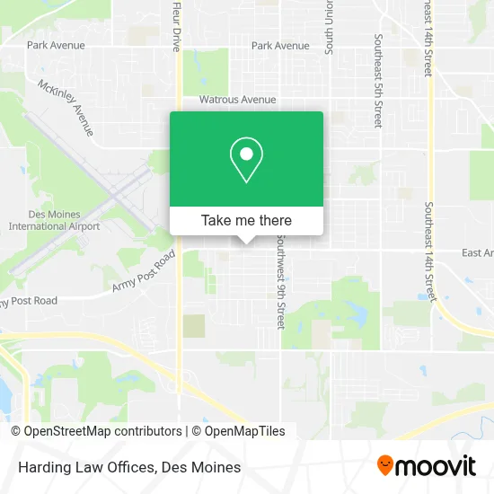 Harding Law Offices map