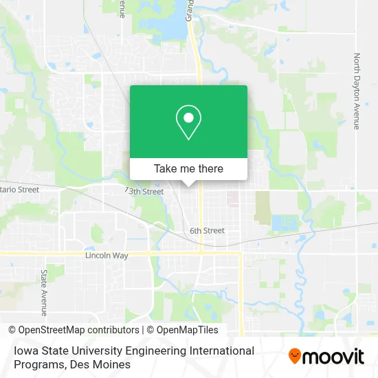 Iowa State University Engineering International Programs map
