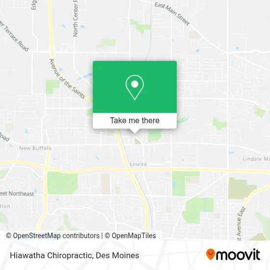 Hiawatha Chiropractic map