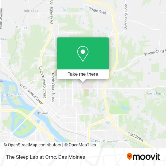 The Sleep Lab at Orhc map