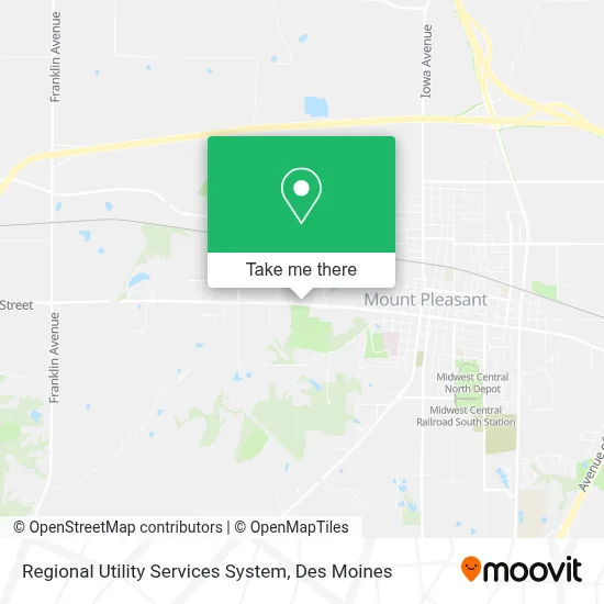Regional Utility Services System map