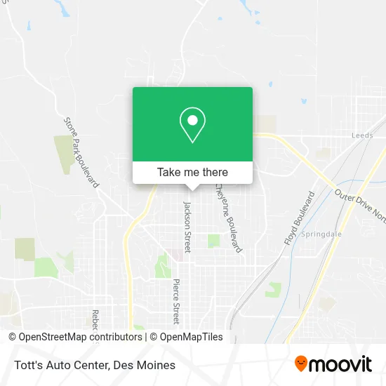 Tott's Auto Center map