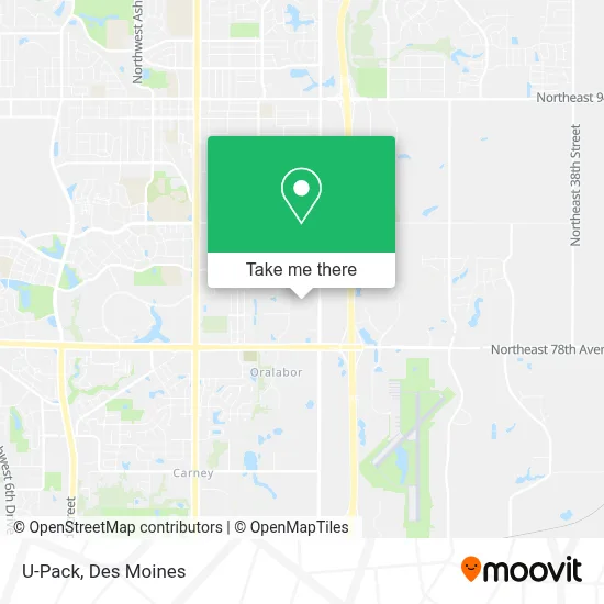 U-Pack map