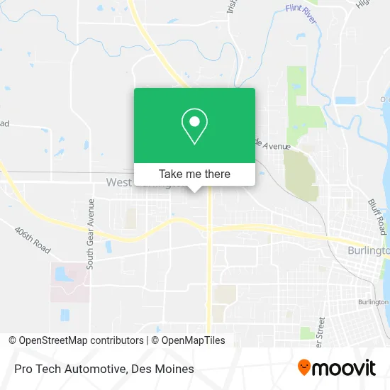 Pro Tech Automotive map