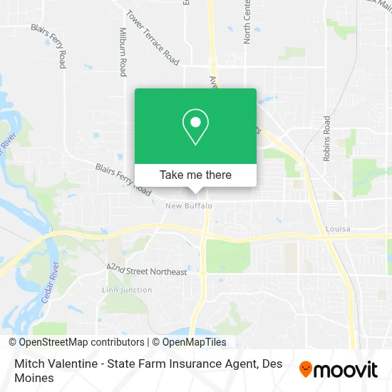 Mitch Valentine - State Farm Insurance Agent map