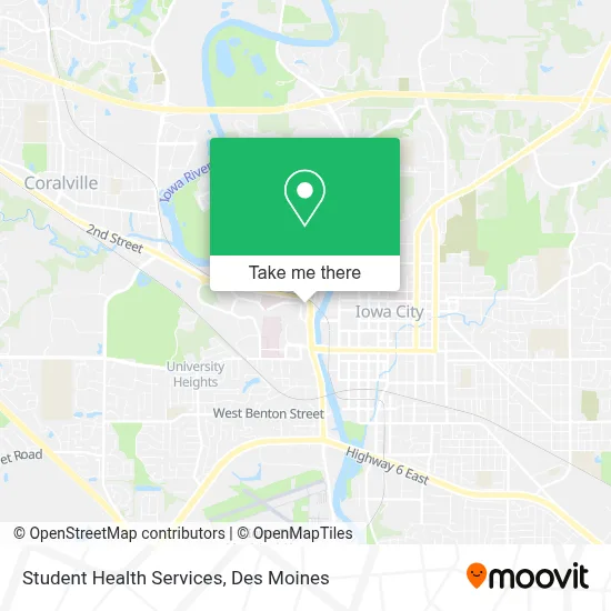Student Health Services map