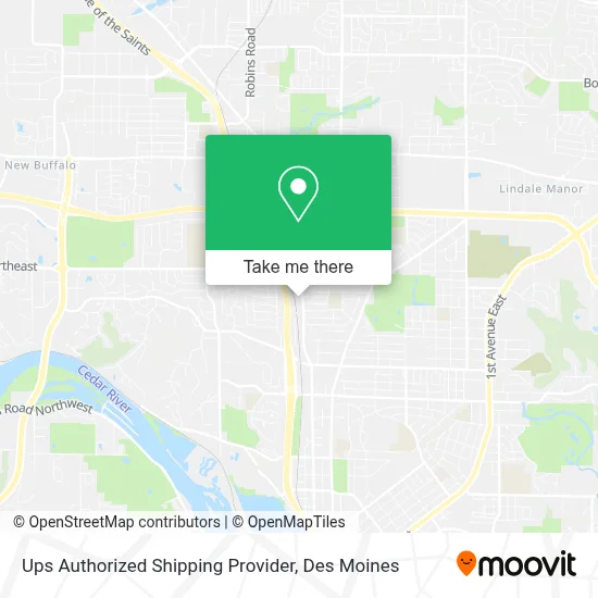 Ups Authorized Shipping Provider map