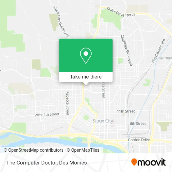 The Computer Doctor map