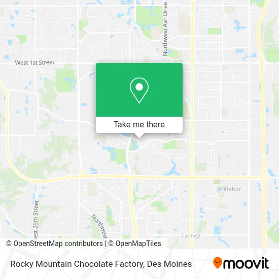 Rocky Mountain Chocolate Factory map