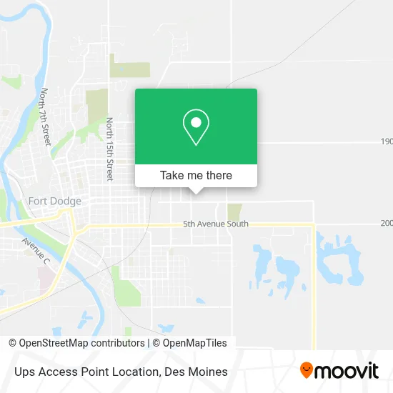 Ups Access Point Location map